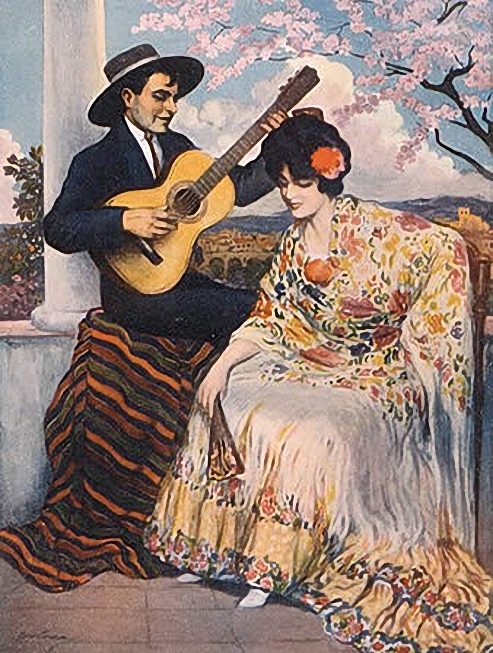 Unknown Artist - Spanish Couple, c.1910